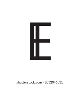 Abstract business modern royal luxury typography logotype vector illustration graphic modern letter e logo design