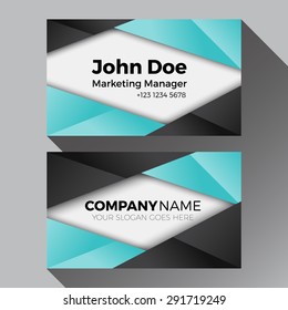 Abstract Business Name Cards Template.