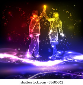 abstract business and office people template