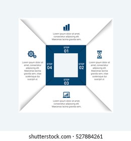 Abstract business options banner. Vector illustration. can be used for workflow layout, diagram, number options, step up options, web design, infographics.