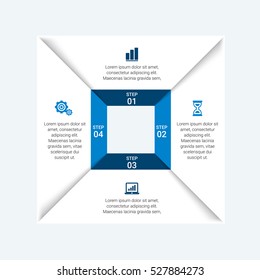 Abstract business options banner. Vector illustration. can be used for workflow layout, diagram, number options, step up options, web design, infographics.
