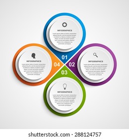 Abstract business options infographics template.