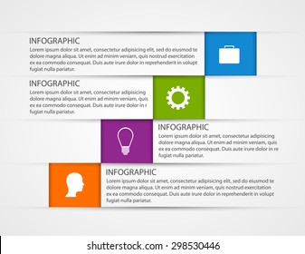Abstract business options infographics template.