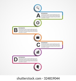 Abstract business options infographics template.