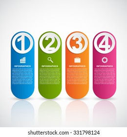 Abstract business options infographics template.