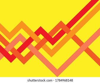 Abstract business orange background. Vector illustration.
