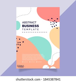 Abstract business poster template. - Vector.