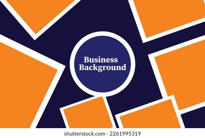 Abstract business presentation background element, isolated on a blue background, conceptual corporate presentation background for office work, logo, vector art illustration