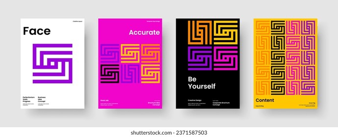 Resumen de diseño de presentación de negocios. Plantilla de volante creativo. Diseño de pancartas aisladas. Antecedentes. Folleto. Cartel. Informe. Portada del libro. Publicidad. Folleto. Identidad de marca. Folleto. Catálogo