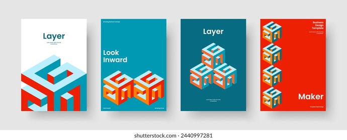 Abstraktes Business Presentation Design. Geometrisches Plakatlayout. Moderne Broschürenvorlage. Hintergrund. Banner. Flyer. Bericht. Buchumschlag. Merkblatt. In: Journal. Broschüre. Handzettel Notebook. Werbung