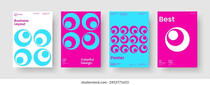 Diseño Abstractas de la presentación del negocio. Plantilla de póster geométrico. Diseño de folleto aislado. Informe. Portada del libro. Folleto. Anuncio. Antecedentes. Prospecto. Cartera. Identidad de marca. Folleto. Portátil