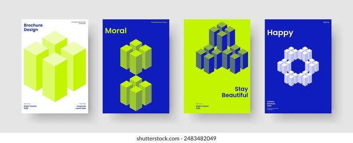 Abstract Business Presentation Design. Geometric Background Layout. Isolated Brochure Template. Poster. Book Cover. Banner. Report. Flyer. Handbill. Portfolio. Pamphlet. Advertising. Brand Identity