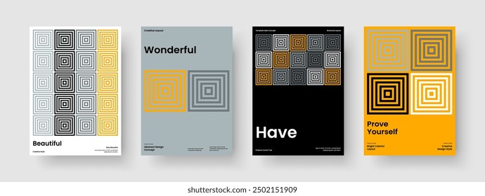 Diseño Abstractas de Presentación de Negocios. Diseño geométrico del cartel. Plantilla de folleto creativo. Antecedentes. Portada de libro. Anuncio. Volante. Informe. Identidad de marca. Folleto. Panfleto. Publicidad. Cartera