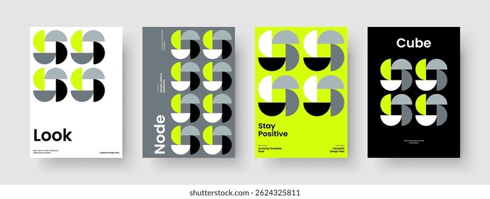 Abstraktes Business Presentation Design. Modernes Buchcover-Layout. Vorlage für kreativen Bericht. Banner. Hintergrund. Broschüre. Poster. Flyer. Portfolio. Markenidentität. Packungsbeilage. Katalog. Zeitschrift