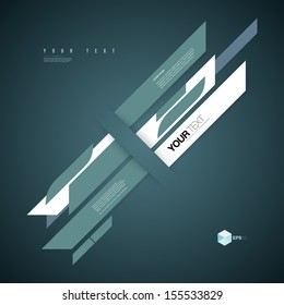 Abstract business presentation design with your text Eps 10 vector illustration