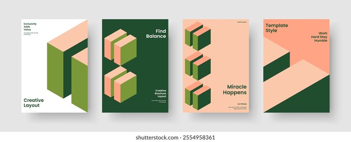 Abstract Business Presentation Layout. Creative Brochure Design. Geometric Book Cover Template. Poster. Report. Flyer. Banner. Background. Handbill. Brand Identity. Advertising. Portfolio. Journal