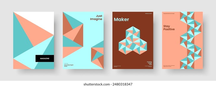 Abstraktes Layout für Geschäftspräsentationen. Geometrische Report-Vorlage. Isoliertes Hintergrunddesign. Buchumschlag. Banner. Broschüre. Flyer. Poster. Portfolio. Katalog. Broschüre. Handzettel Brande Identität