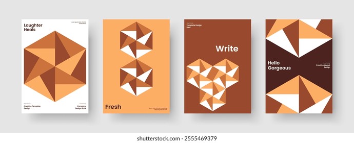 Abstract Business Presentation Layout. Geometric Report Design. Isolated Flyer Template. Poster. Background. Brochure. Banner. Book Cover. Newsletter. Catalog. Magazine. Notebook. Brand Identity