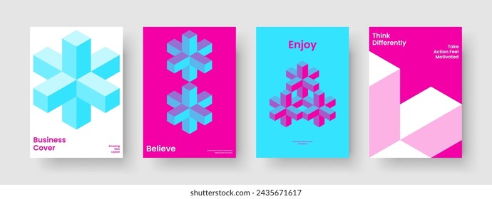 Diseño de presentación empresarial abstracto. Diseño de informe aislado. Plantilla de póster geométrico. Portada del libro. Volante. Antecedentes. Pancarta. Folleto. Boletín informativo. Revista. Identidad de marca. Cuaderno. Folleto