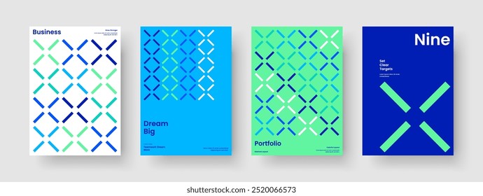 Abstraktes Layout für Geschäftspräsentationen. Isolierte Buchdeckvorlage. Kreatives Flyer Design. Hintergrund. Bericht. Banner. Poster. Broschüre. Werbung. Broschüre. Handzettel Notebook. Journal