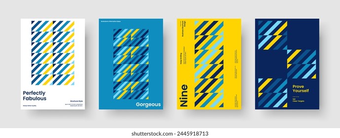 Abstrakte Vorlage der Geschäftspräsentation. Kreatives Hintergrunddesign. Geometrisches Broschürenlayout. Banner. Bericht. Buchumschlag. Poster. Flyer. Portfolio. Werbung. Broschüre. In: Journal. Merkblatt