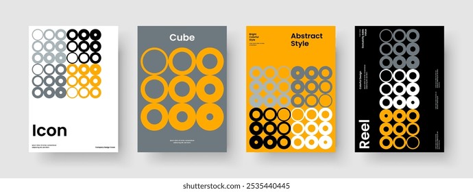 Abstrakte Vorlage für Geschäftspräsentationen. Isoliertes Berichtslayout. Geometrisches Buchdeckeldesign. Banner. Poster. Hintergrund. Flyer. Broschüre. Markenidentität. Zeitschrift. Werbung. Notebook. Portfolio
