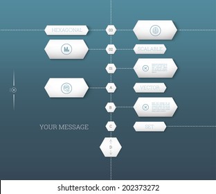 Abstract business presentation vector elements