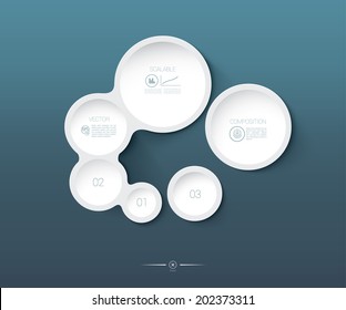 Abstract business presentation vector elements