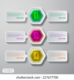 Resumen de la plantilla de infografías de procesos de negocio. colección de banners vectoriales