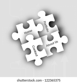 Abstract business puzzle background. EPS 10.