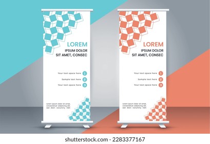 abstraktes Design für die Erstellung von Bannerstands