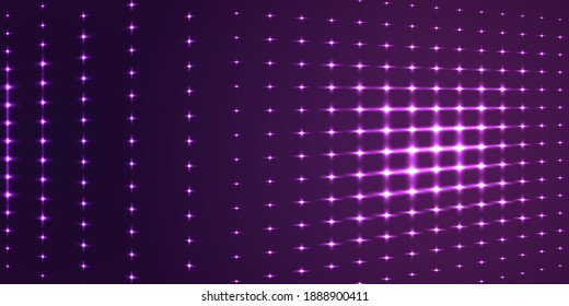 Abstract business science or technology background with neon lights and empty space for text. Digital technology purple futuristic neon lights background. Hi tech concept blur glow template design