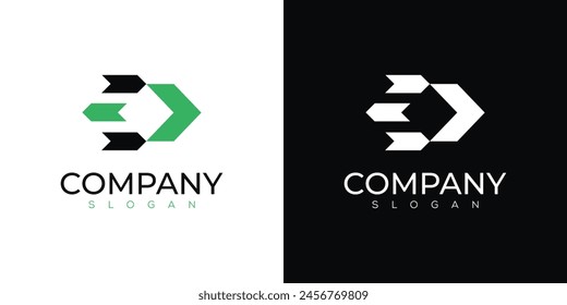 Abstract Business Simple Arrow Logo Icon. Creative Design Template