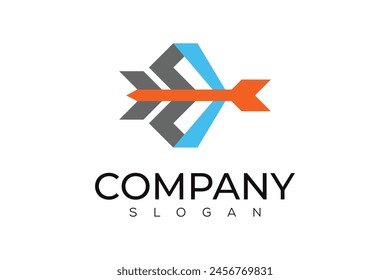 Icono Abstractas del logotipo de la flecha simple del negocio. Plantilla de diseño creativo