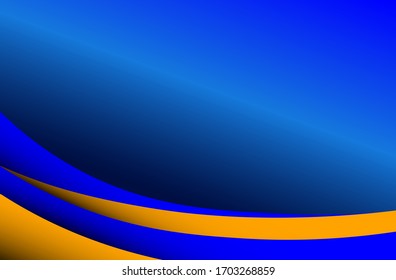 The abstract business style background is bumpy blue and orange, from the middle of the left side to the lower right corner, there are some beautiful 