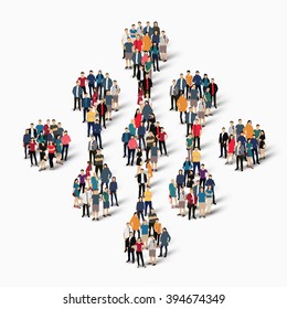 abstract business symbol people
