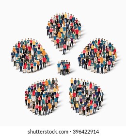 abstract business symbol people