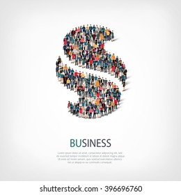 abstract business symbol people