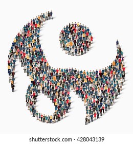 abstract business symbol people