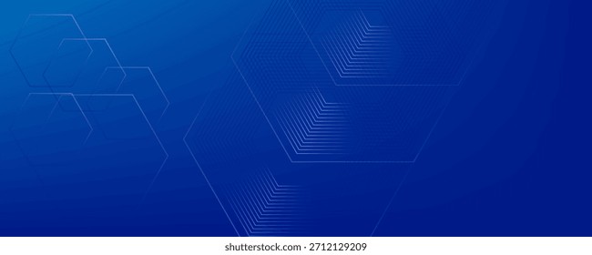 Abstract Business Tech Hexagon Blue Tech Finance Fintech Background Abstract Pixel Pattern Modern Simple Abstract Design