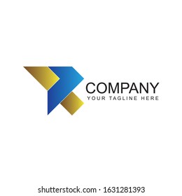 abstract business and technology icons logo