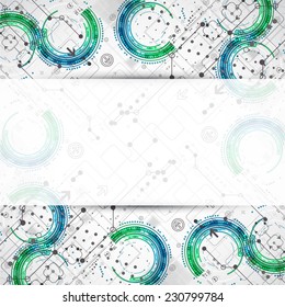 Abstract business template background. Technology theme vector