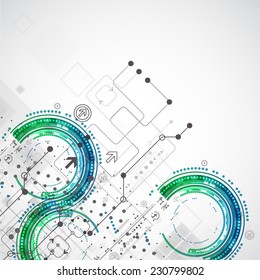 Abstract business template background. Technology theme vector