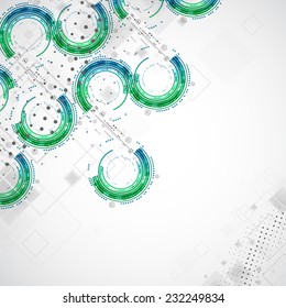 Abstract business template background. Technology theme vector