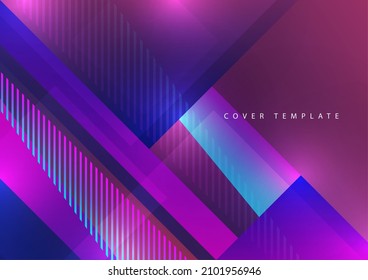 Abstract business template. Brochure layout, modern cover design annual report, poster, A4 flyer with rectangles, triangles, squares diagonal lines. Vector illustration