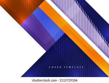 Abstract business template. Brochure layout, modern cover design annual report, poster, A4 flyer with rectangles, triangles, squares diagonal lines. Vector illustration