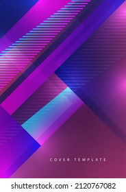 Abstract business template. Brochure layout, modern cover design annual report, poster, A4 flyer with rectangles, triangles, squares diagonal lines. Vector illustration