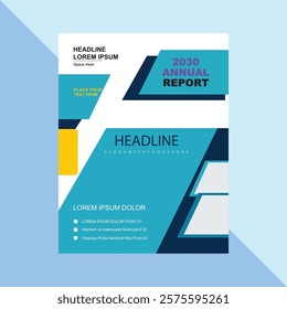 Abstract business template with geometrical shapes