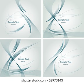 Abstract business template set