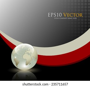 Abstract business and travel background - Vector Illustration